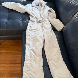 Bogner Off-White Quilted Ski Onesie